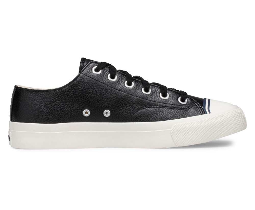 Keds Womens Sneakers Black - Royal Lo Classic Leather - 790YEWUGQ